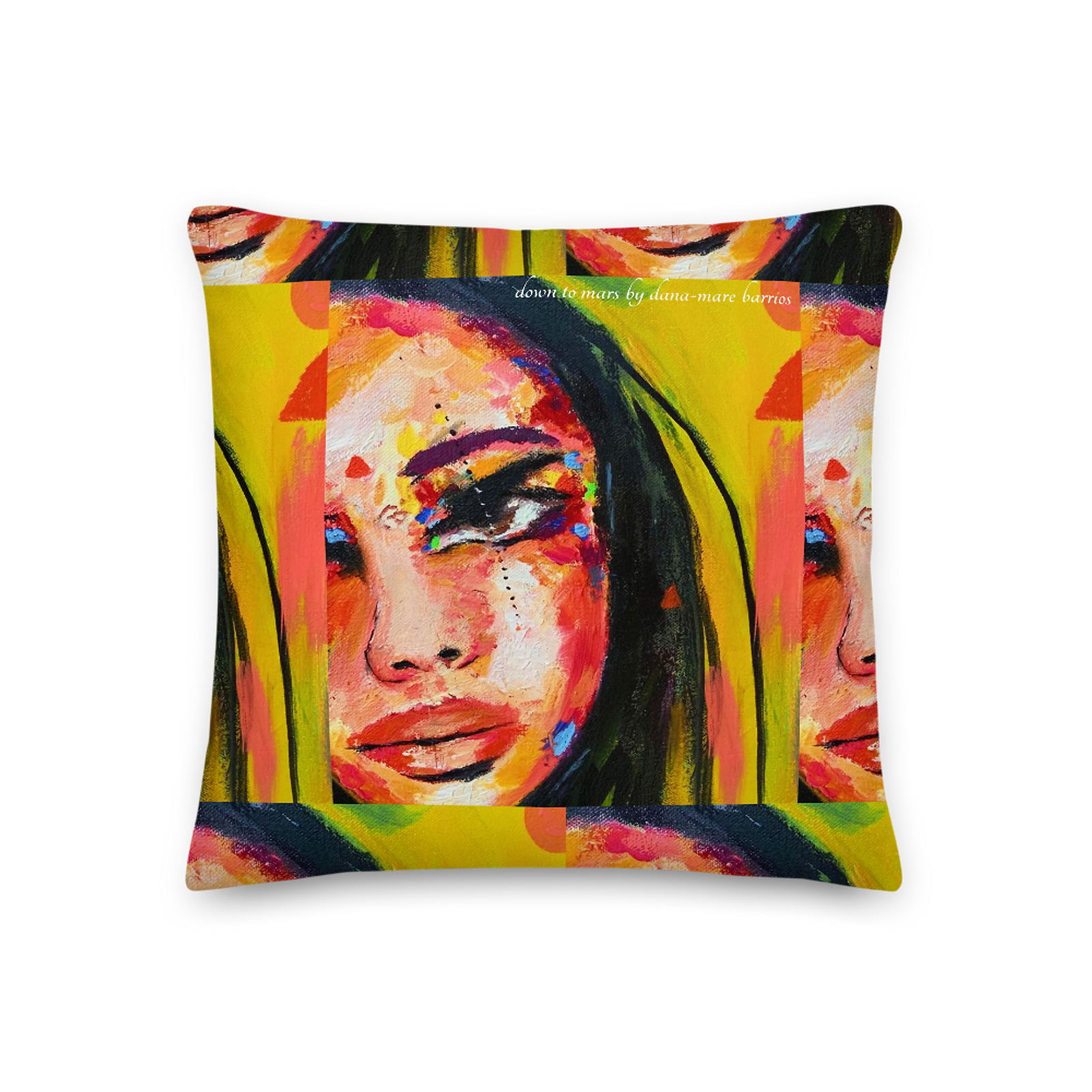 FLOATING LIME GREEN MAMI- PILLOW