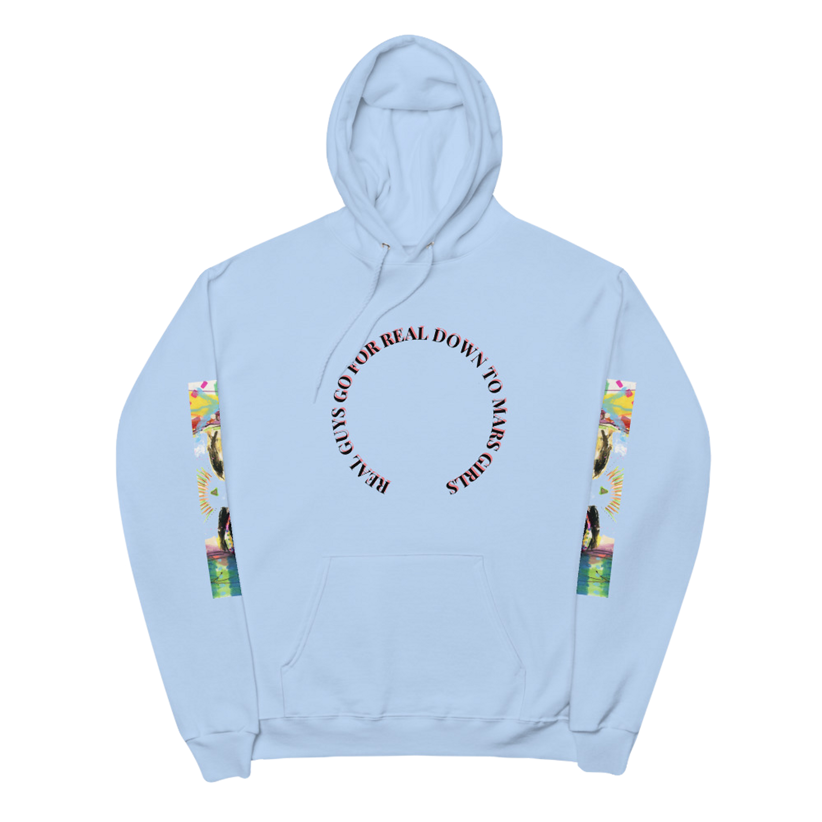 REAL GUYS GO FOR-UNISEX FLEECE HOODIE