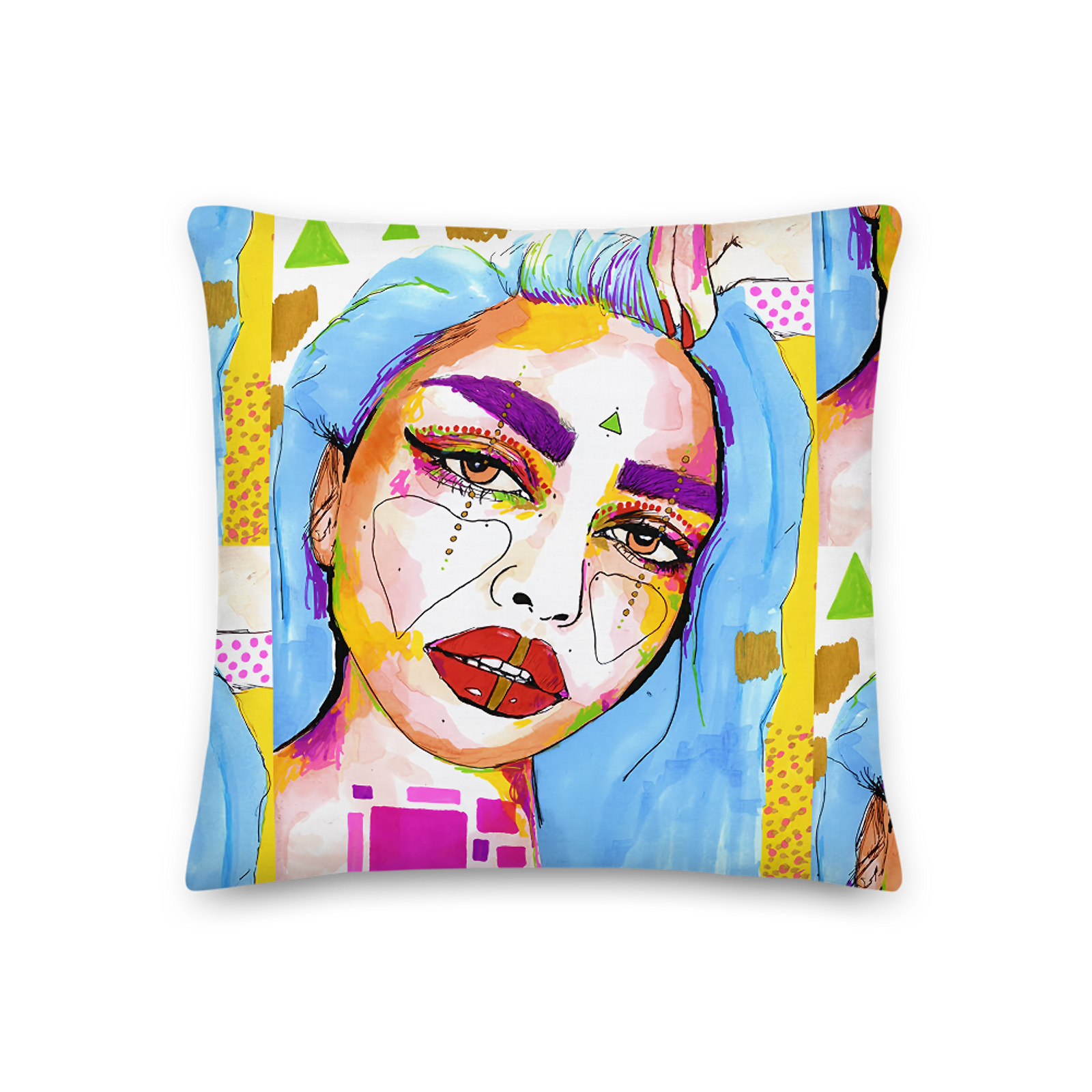 Thumbnail: LIGHT PURPLE EYEBROWS MAMI- PILLOW