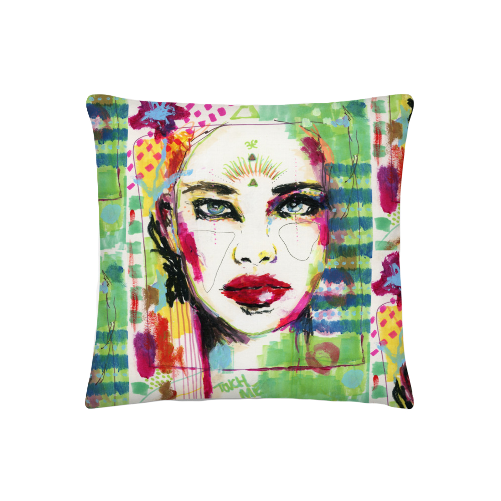Thumbnail: BLUE EYED MAMI-PILLOW