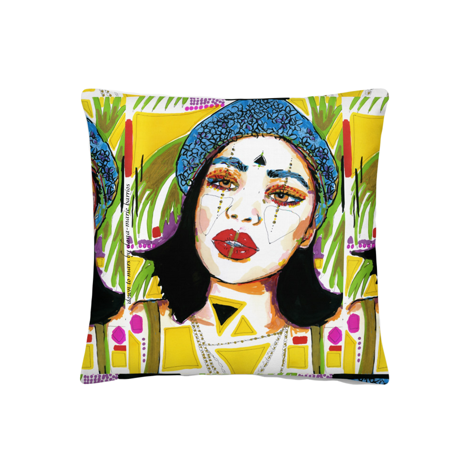 Thumbnail: BLUE BARRETTE MAMI- PILLOW