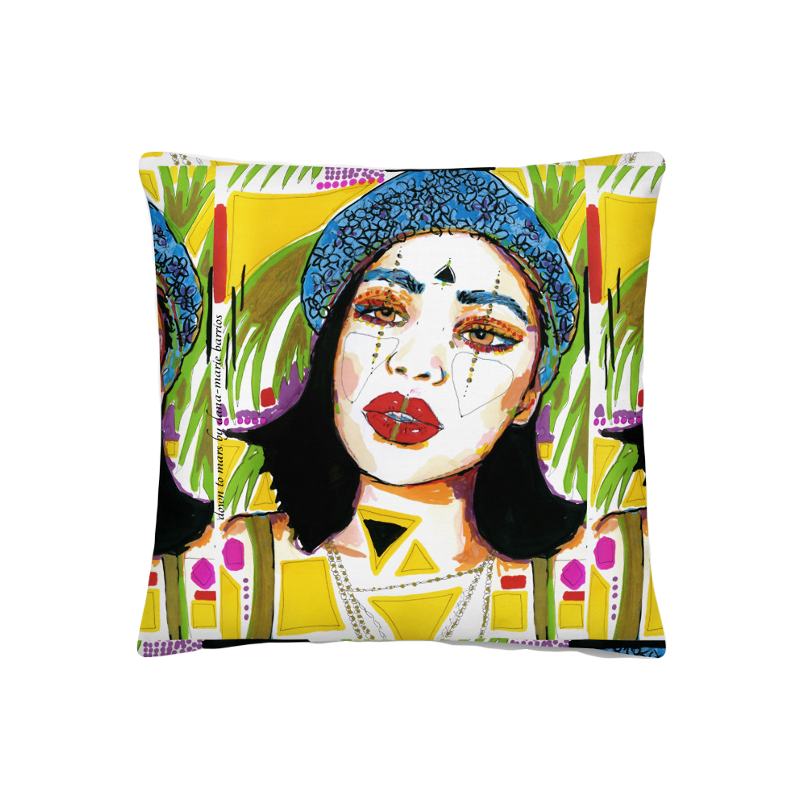 BLUE BARRETTE MAMI- PILLOW