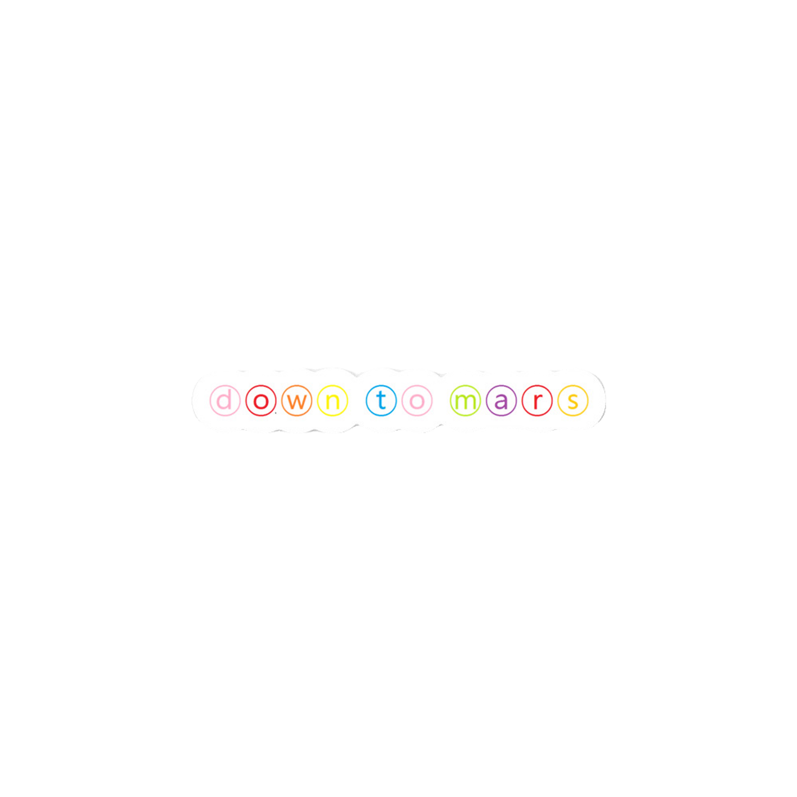 DOWN TO MARS- STICKER
