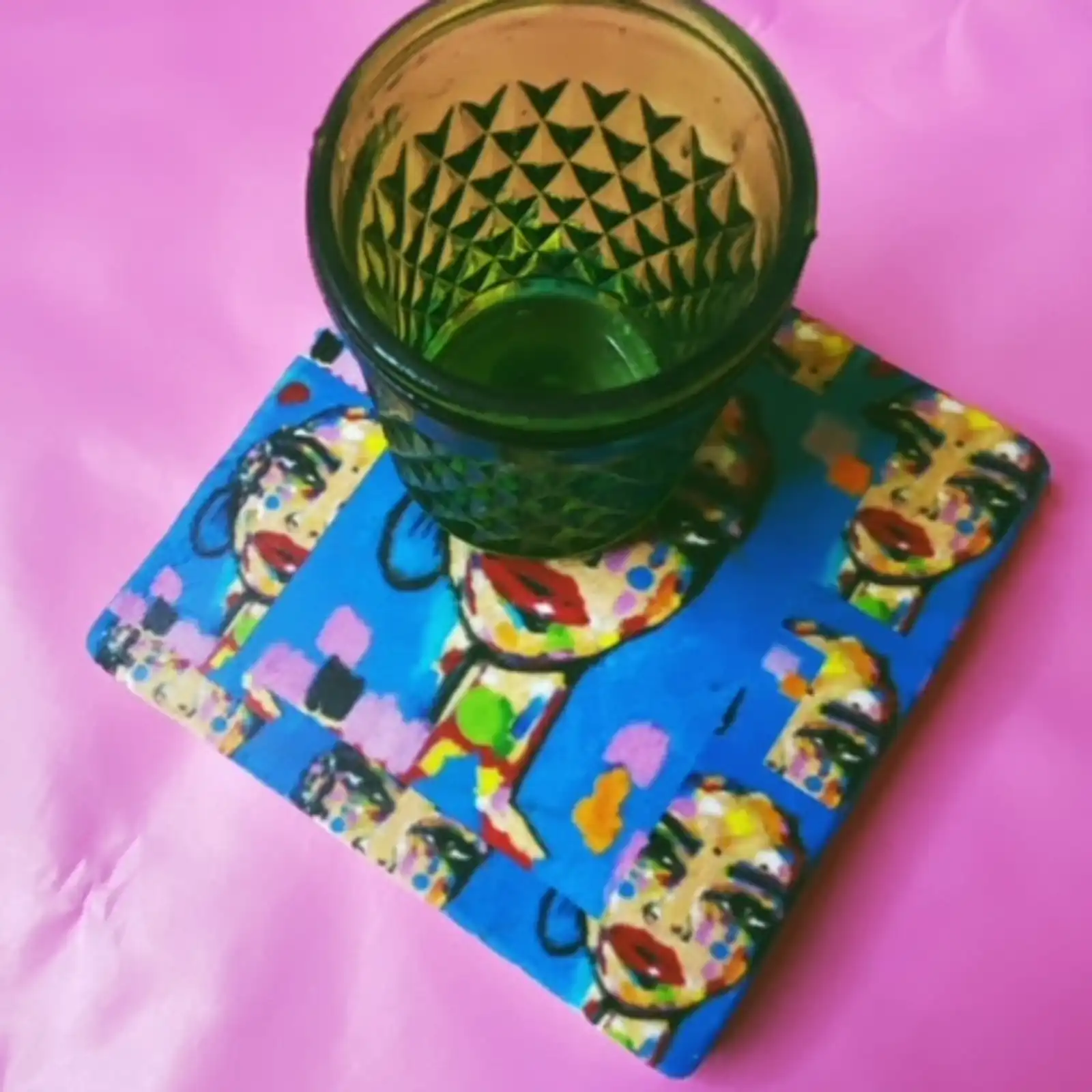 Thumbnail: LOST ONE HOOP IN THE OCEAN MAMI MARBLE STONE COASTER