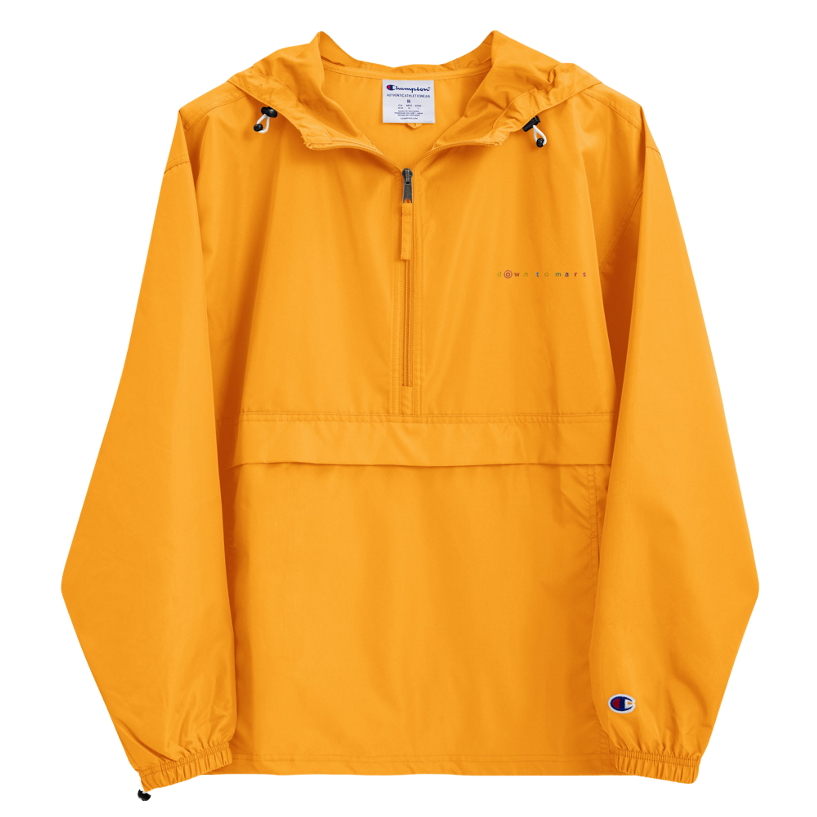 DOWN TO MARS- EMBROIDERED CHAMPION PACKABLE JACKET